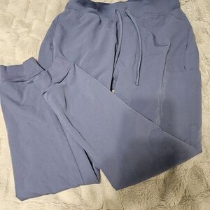 Mandala Scrub Pants- Deep Periwinkle- Large Tall